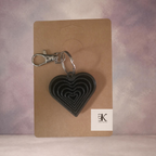 3D Printed Fidget Heart Keychain