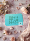 Beauty and the Beach Iron-On Patch | 3x2 Engraved Faux Leather Beach Patch