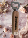 Bottles Fear Me Wooden Bottle Opener | Funny Engraved Beer Opener Gift