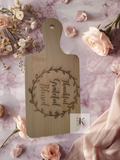 Laser Engraved Mini Cutting Board – “Thankful Grateful Blessed”