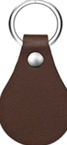 Funny Faux Leather Keychain | I'm Just Here to Establish an Alibi Engraved Keychain Gift