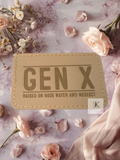 Gen X Raised on Hose Water and Neglect Iron-On Patch | Funny Faux Leather Patch 3x2