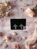 Wooden Cross Stud Earrings | Minimalist Christian Jewelry | Lightweight Faith Earrings Gift