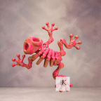 3D Printed Oscillating Frog Skeleton Toy